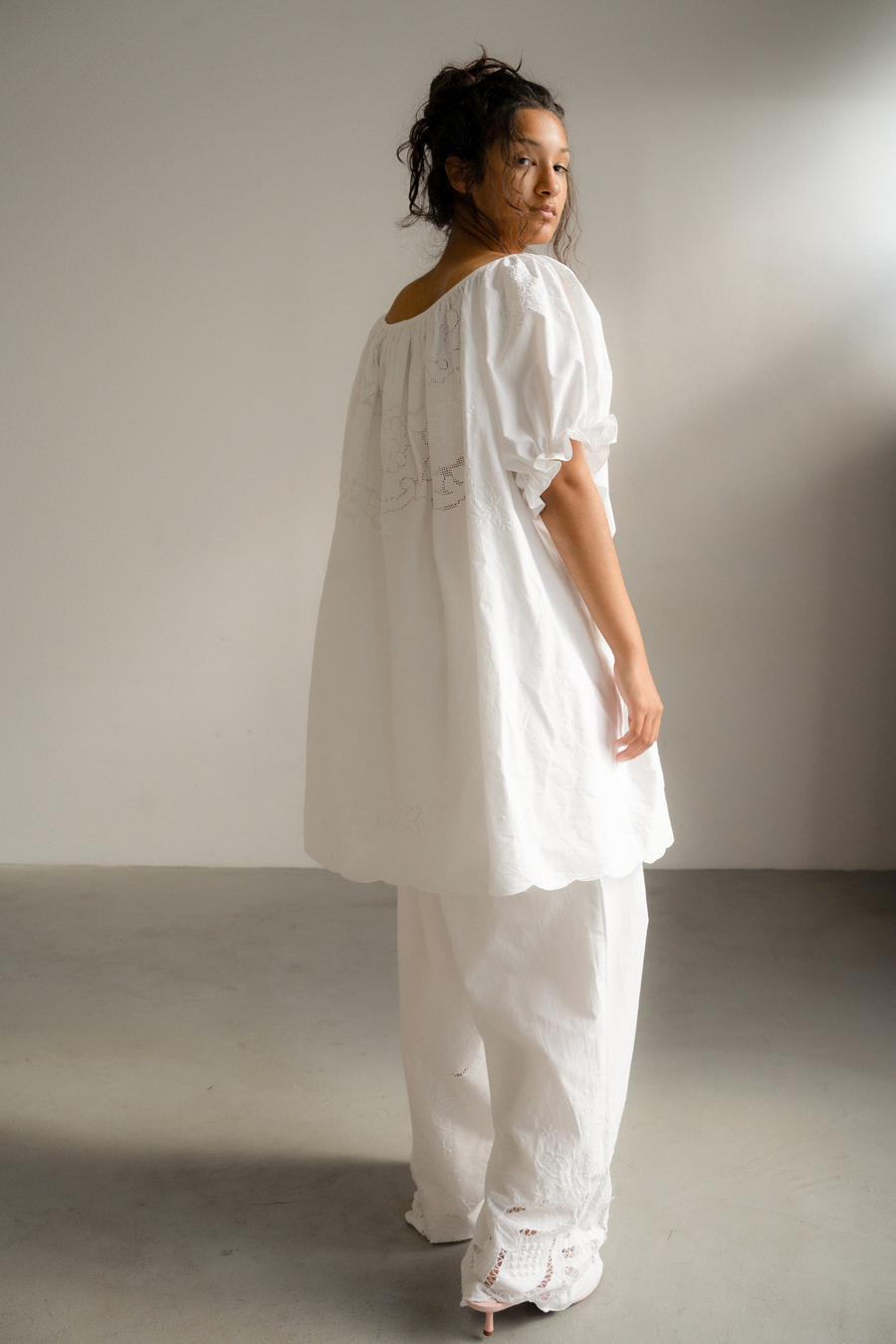 Удлиненный топ-платье