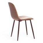 Стул BREEZE (mod. 4724) Велюр/металл , 44 х 53 х 87 см, Brown (коричневый) HLR11 / орех