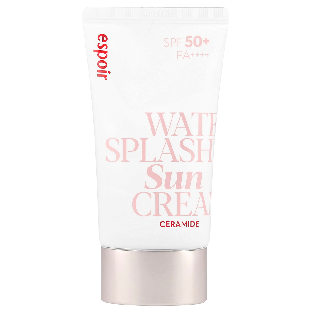 Espoir, Water Splash Sun Cream Ceramide, SPF 50+ PA ++++, 60 мл