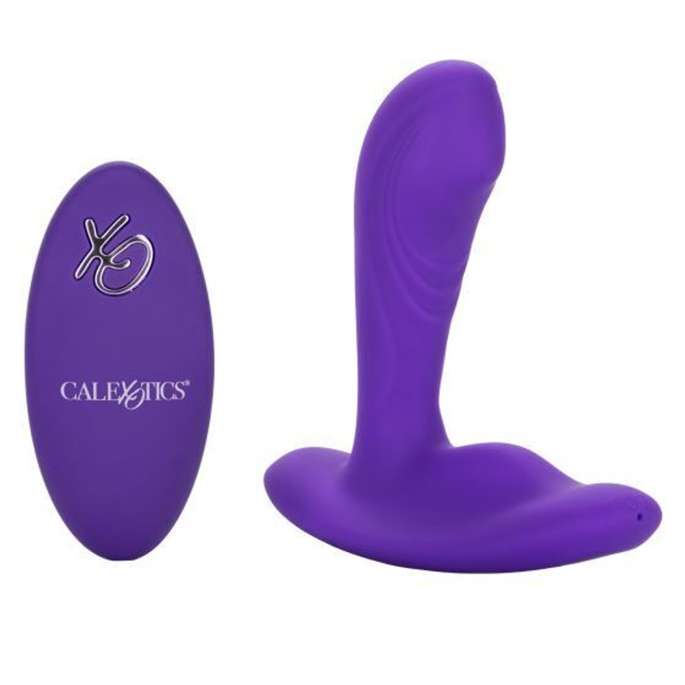 Фиолетовый вибромассажёр простаты Silicone Remote Pinpoint Pleaser (Цвет: фиолетовый)