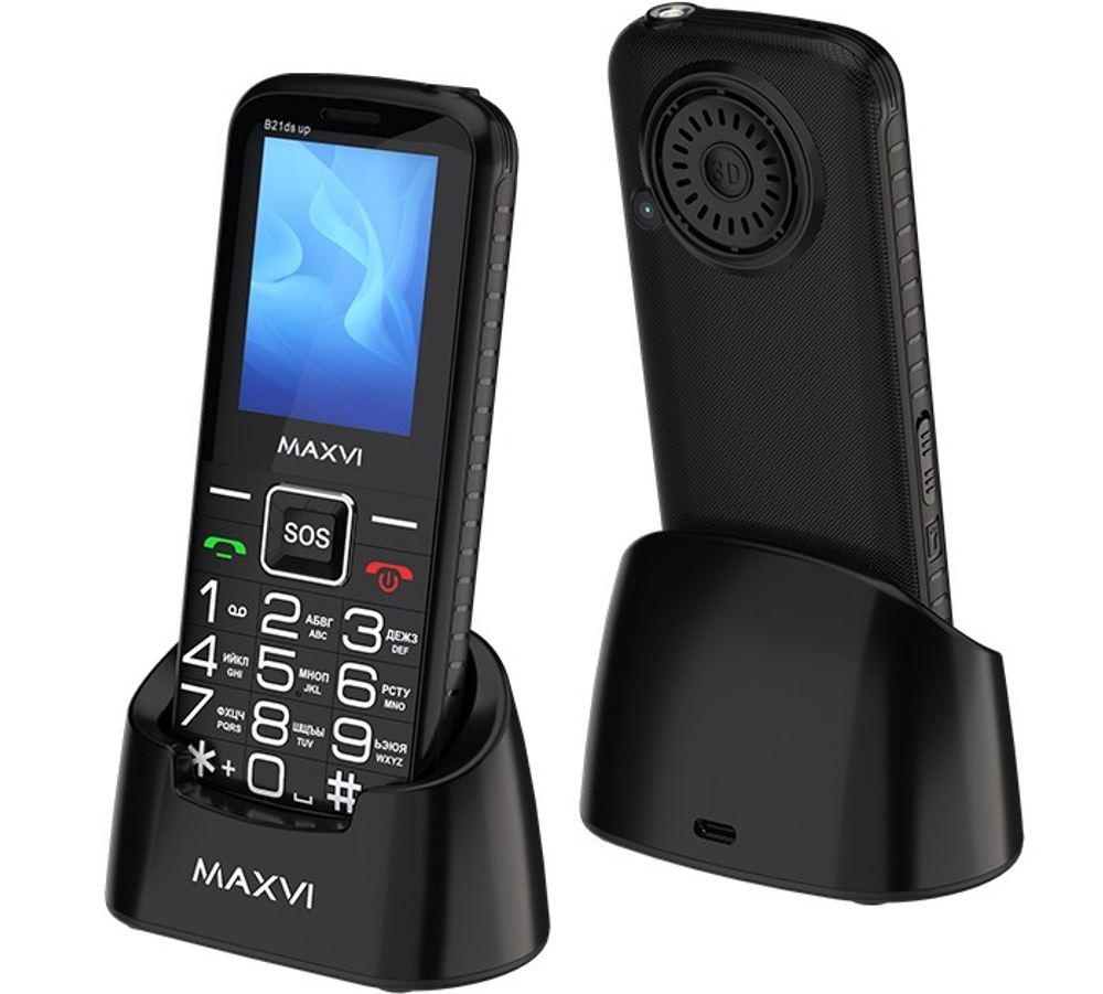 Сотовый телефон Maxvi B21ds up Black