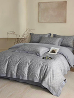 Постельное белье с добавлением кашемира c одеялом Marble Silver