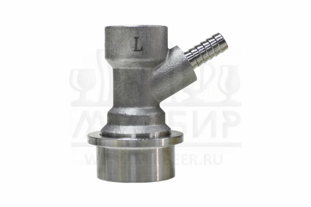 Фитинг пивной ball lock для Корнелиус-кега (нержавеющая сталь, с "елочкой")