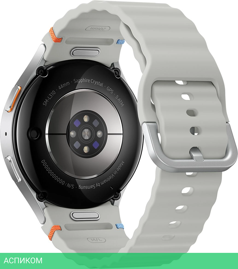 Умные часы Samsung Galaxy Watch 7 LTE 44мм 1.5" Super AMOLED серебристый (SM-L315FZSACAU)