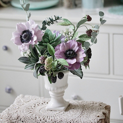 Кашпо "Антик" на ножке. Классическое. D10.5 x H13 см