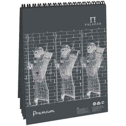 Альбом для пастели А4, 30л, на гребне, бумага Черная 160гр/м, Лилия Холдинг Dark Ground