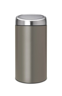 Brabantia Контейнер для мусора Touch Bin 2x20 л платиновый