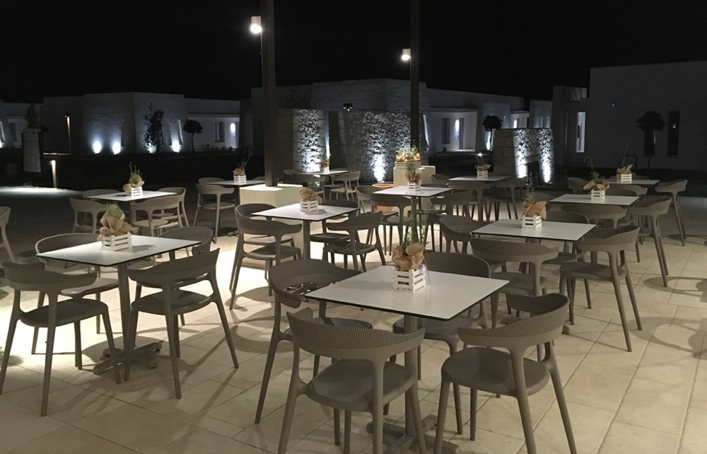 Кресло пластиковое Papatya Luna Stripe, тортора