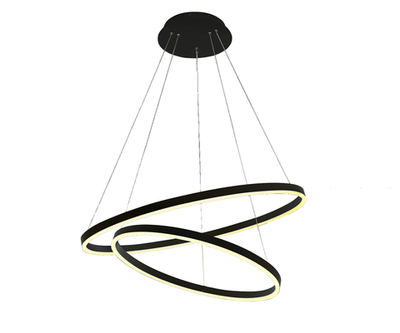 08220,19A(4000K) Люстра димм. Тор черный d80+60