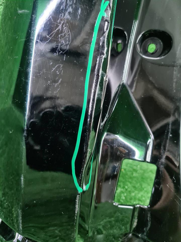 Бампер задний левай часть Toyota Alphard 3 (17-23)