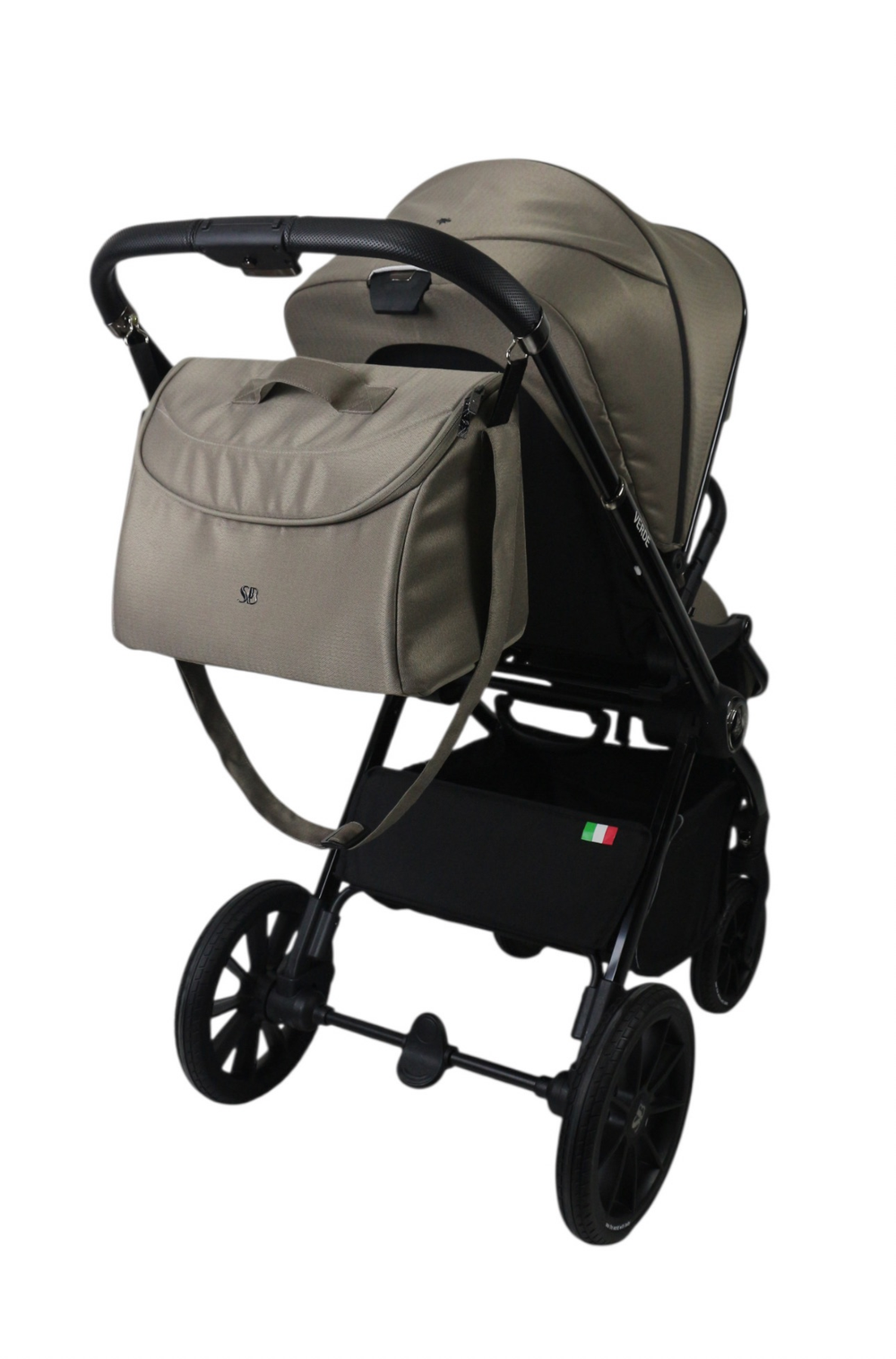 Коляска модульная 3в1 Sweet Baby Beige (Black Crossy)