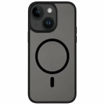 Чехол-накладка Wiwu (FGG-011) для Apple iPhone 15 Pro пластиковый прозрачно-черный (черная рамка)