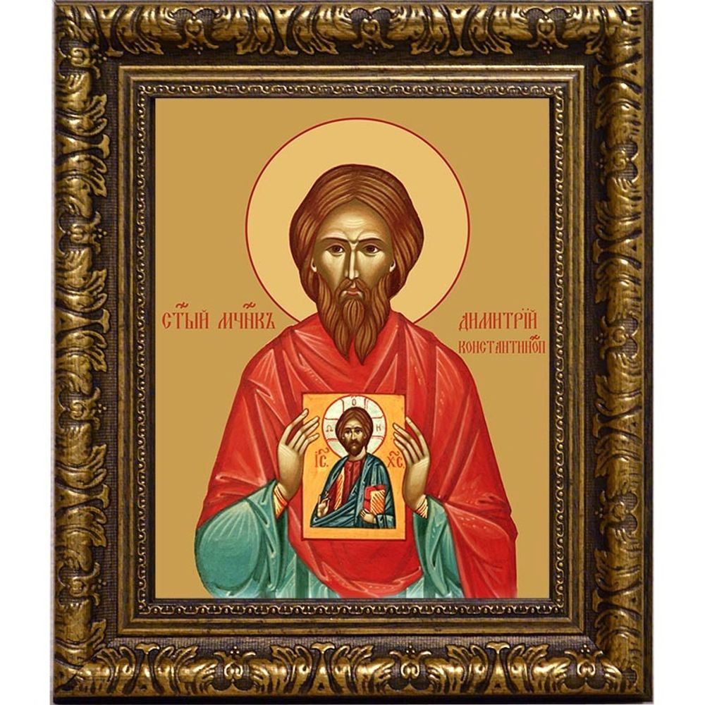 Димитрий Константинопольский мученик. Икона на холсте.