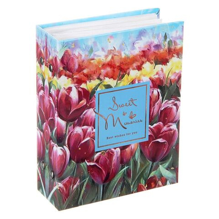 Фотоальбом 100 фото 10*15см Тюльпаны