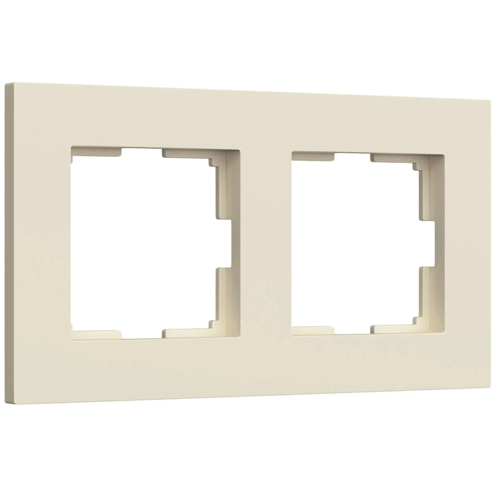 Рамка на 2 поста Slab (айвори матовый) W0022962