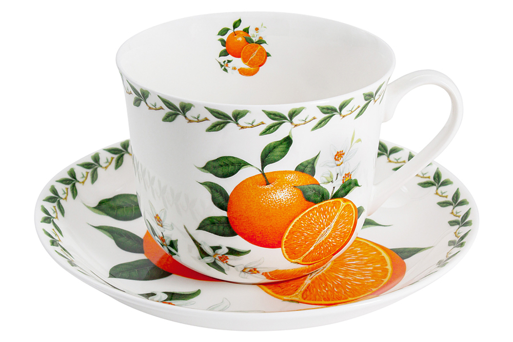 Чашка с блюдцем Апельсин в подарочной упаковке Maxwell & Williams