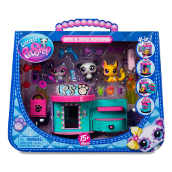 Littlest Pet Shop - Стильный бутик Набор с тремя животными 3-ПАК + аксессуары LPS00722