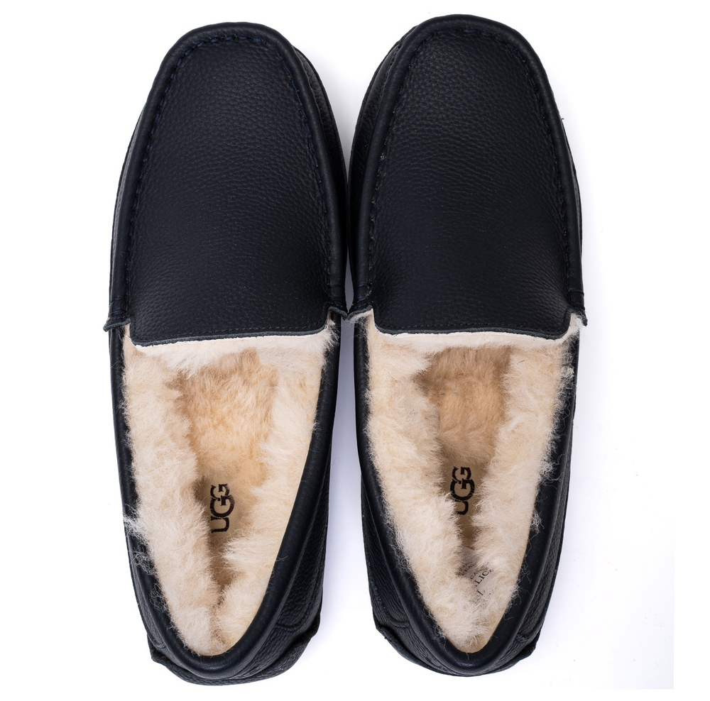 UGG Mens Ascot Leather Navy