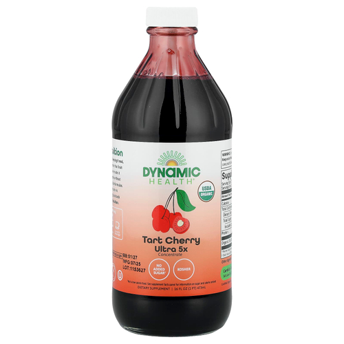 Dynamic Health, Once Daily Tart Cherry, Ultra 5X, вишня, 100% концентрированный сок, 473 мл (16 жидк. унций)