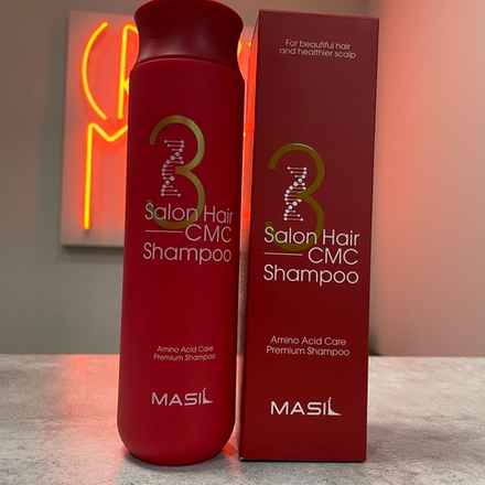 Masil 3 Salon Hair CMC Shampoo Восстанавливающий шампунь для волос с аминокислотами 300 мл