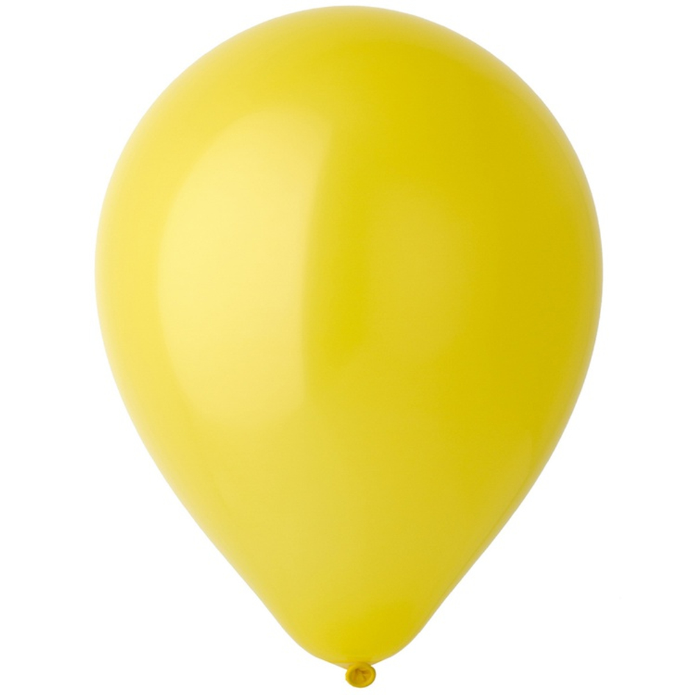 Шар латексный Стандарт 13 см (Желтый)