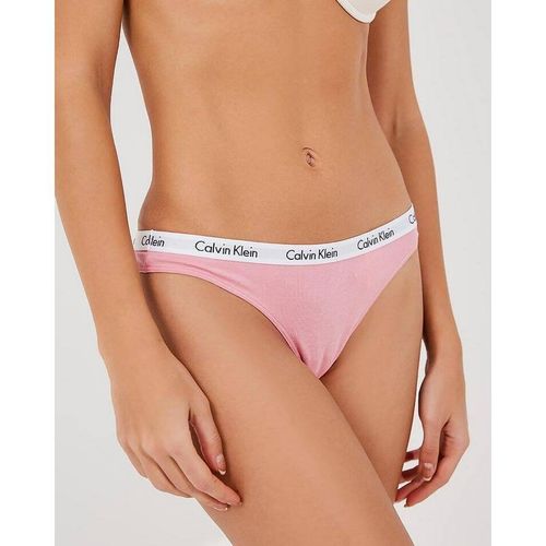 Женские трусы стринги розовые Calvin Klein Women Carousel