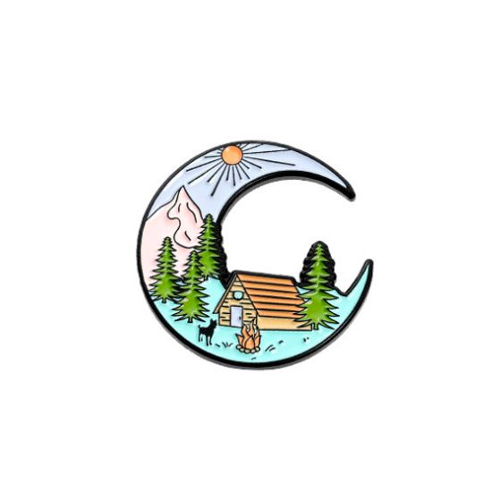 Значок металлический на одежду/Пин.  Camp