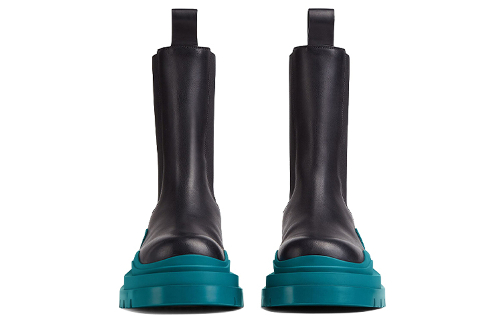 Bottega Veneta Tire Chelsea Boots Women"s Black Blue