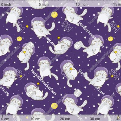 Кот астронавт собирает звезды by huhli13 337 DPI