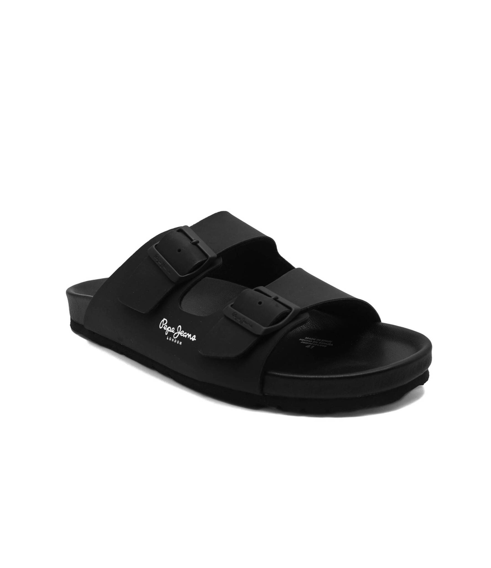 Кожаные шлепанцы bio royal double Pepe Jeans London - черный(PMS90101)