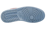 Кроссовки Jordan Air Jordan 1 Low Blue Grey Dune Red (Женская размерная сетка)
