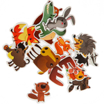 Магниты Лесные жители Серия Магнитные истории 4*20шт 04009