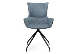 Стул на металлокаркасе Донаель крутящийся ткань kiprus 11/12 / черный глянец