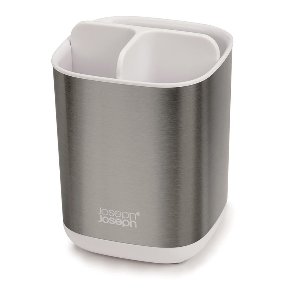 Органайзер для зубных щеток EasyStore Steel белый, Joseph Joseph