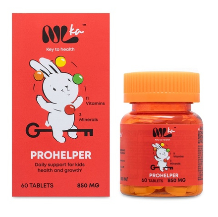 Nlka Для детей ПРОХЕЛПЕР - мультивитаминный комплекс, 60шт (11 витаминов и 3 минерала)