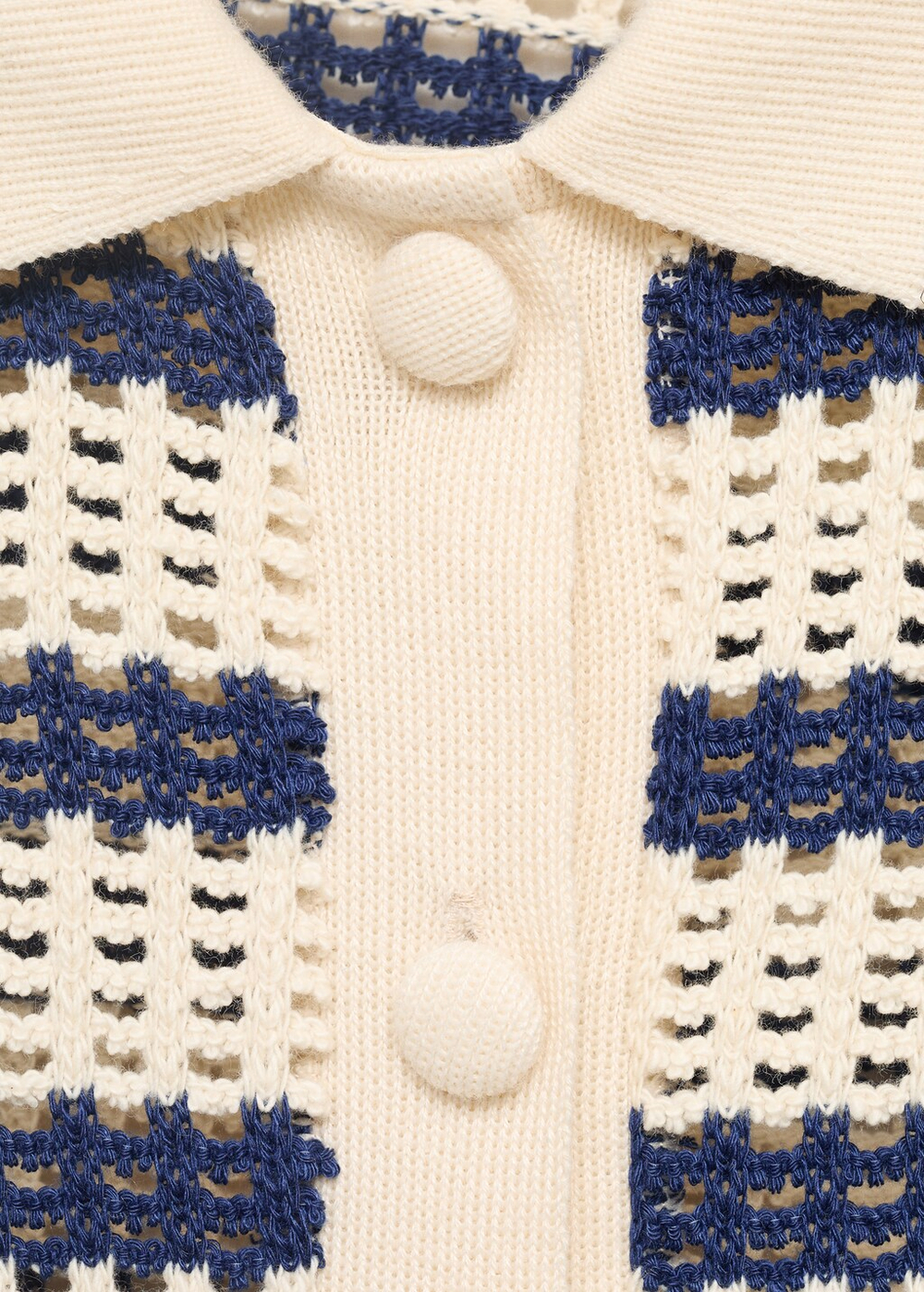 Кардиган в полоску с короткими рукавами