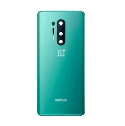 Задняя крышка для OnePlus 8 Pro зеленая (Glacial Green) со стеклом камеры