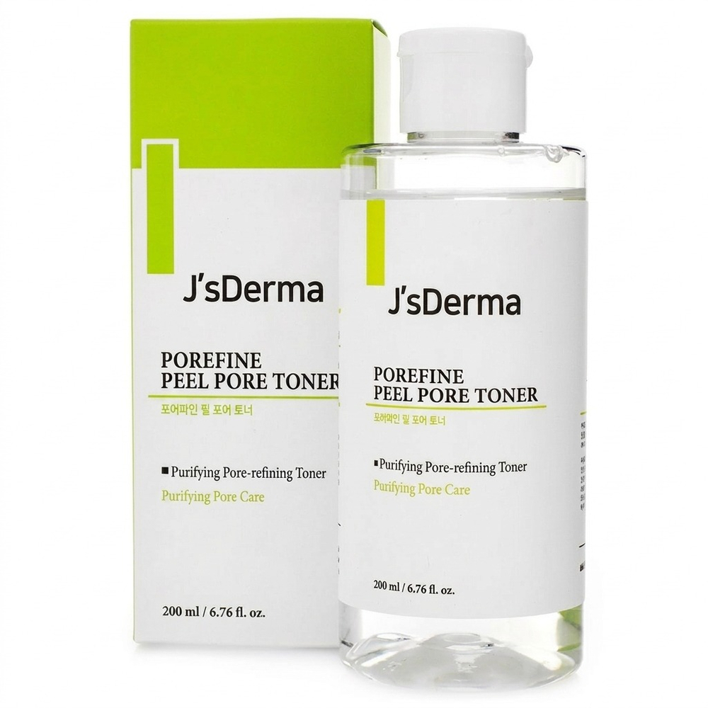 Пилинг-тонер с AHA-кислотой для проблемной кожи J'sDerma Porefine Peel Pore Toner, 200мл