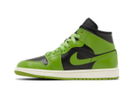 Кроссовки Jordan Air Jordan 1 Mid "Green Black" (Женская размерная сетка)
