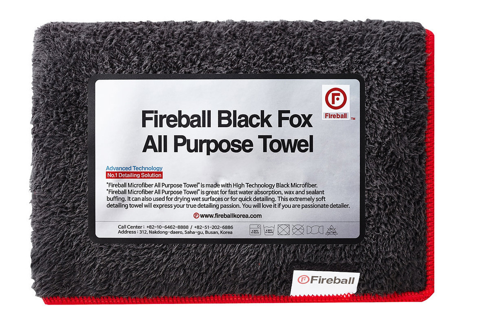 FIREBALL Black Fox 350gsm Микрофибра универсальная  75*40 см