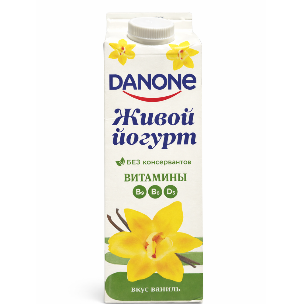 Живой йогурт Danone вкус ваниль 850 гр