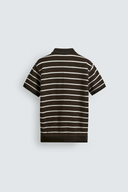 ZARA ПОЛО ПИКЕ REGULAR FIT, ПОЛОСКИ
