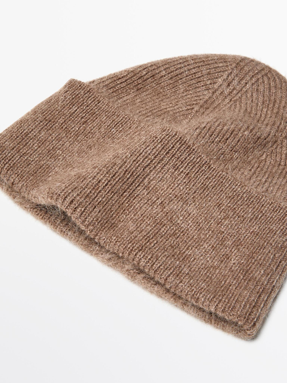 Massimo Dutti Шапка бини из 100% кашемира, песочный