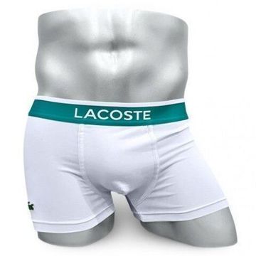 Мужские трусы боксеры белые Lacoste Underwear LC00050-1