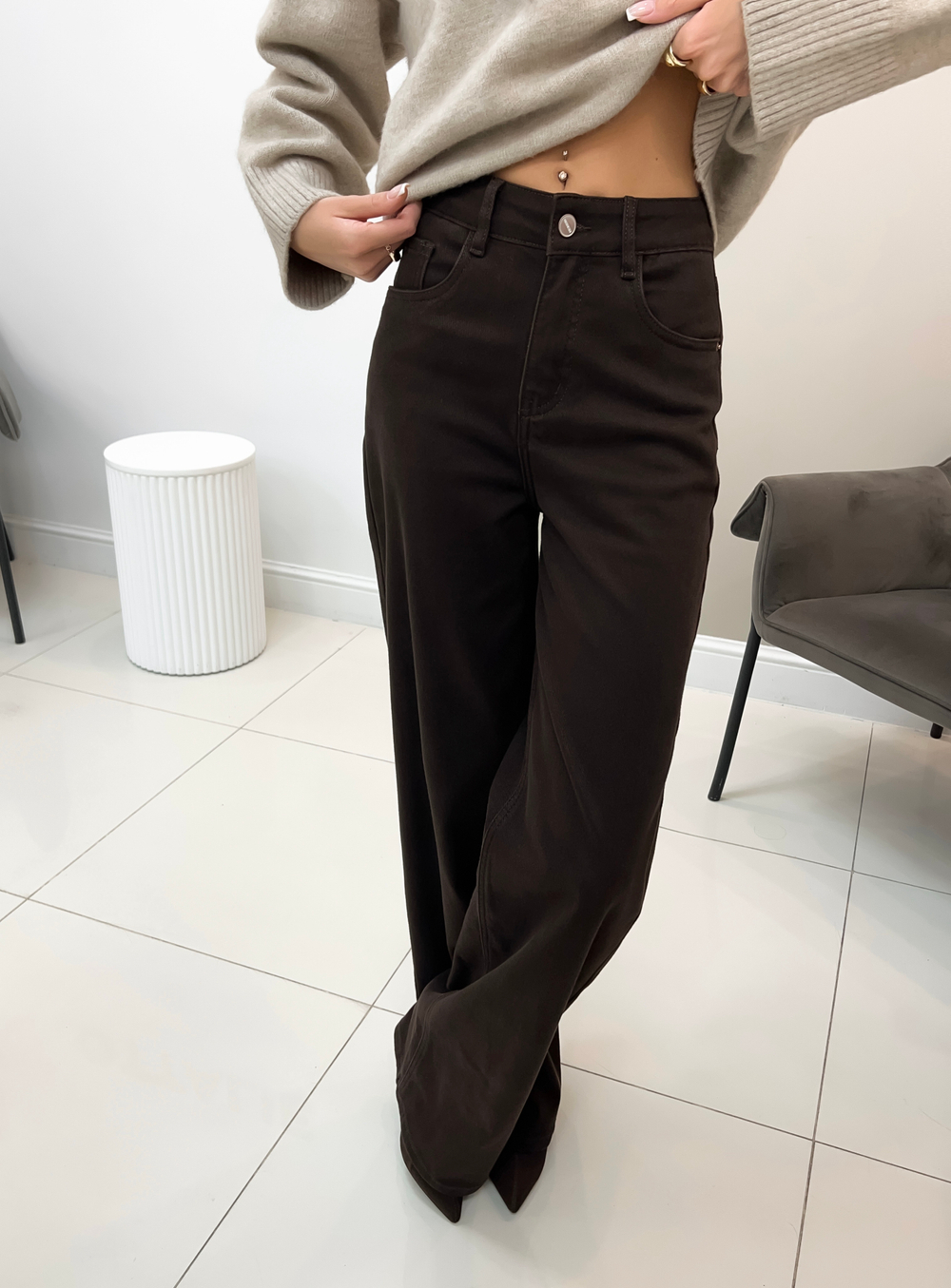 Джинсы Straight fit Brown