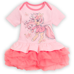 Pelican Платье для девочек розовое с лошадкой