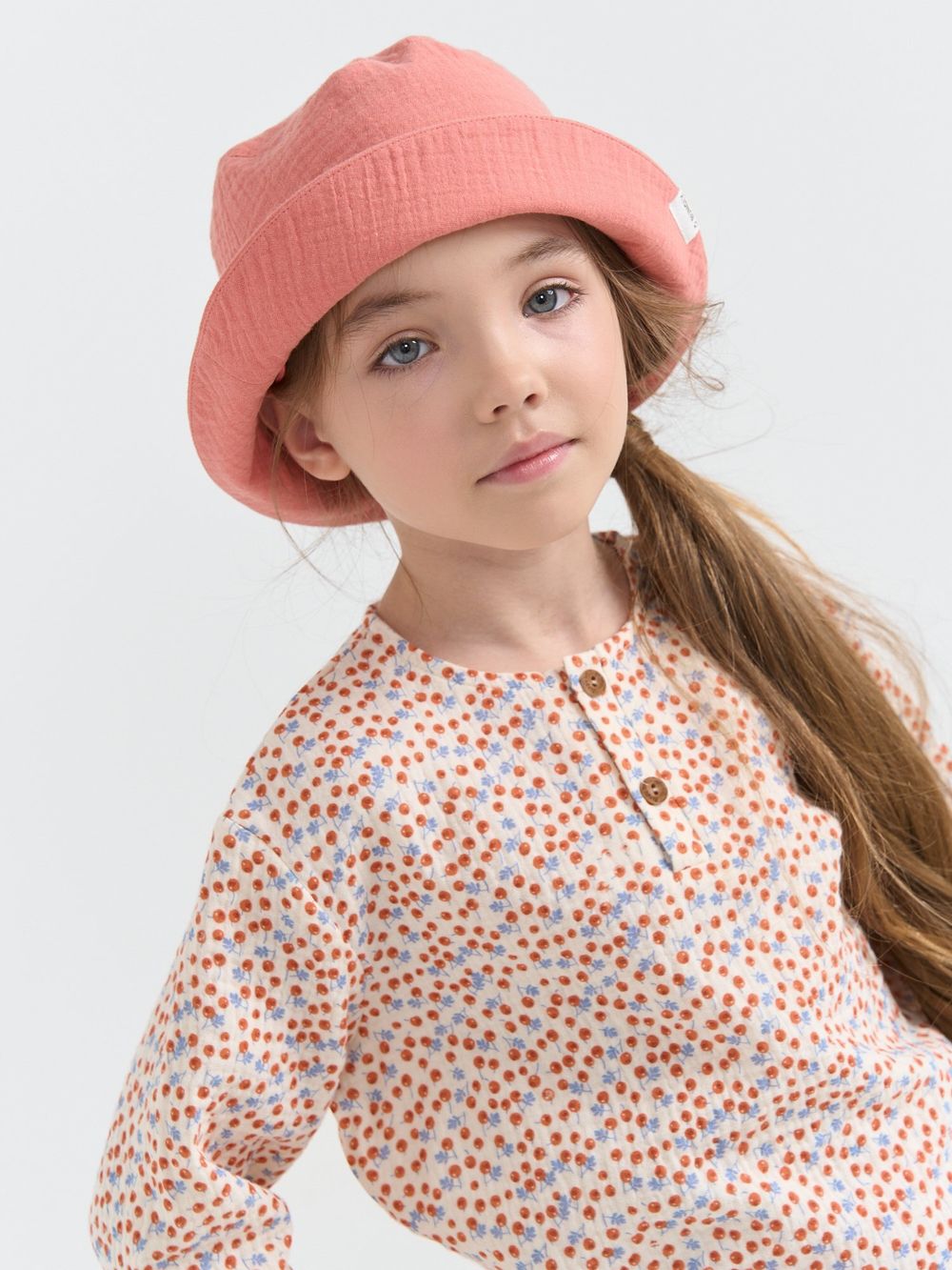 Панама муслиновая "Клубничный смузи"