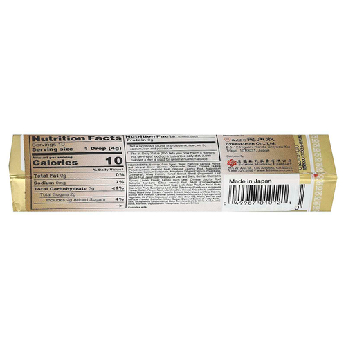 Ryukakusan, освежающие травяные капли для горла, мед и молоко, 10 капель, 40 г (1,4 унции)