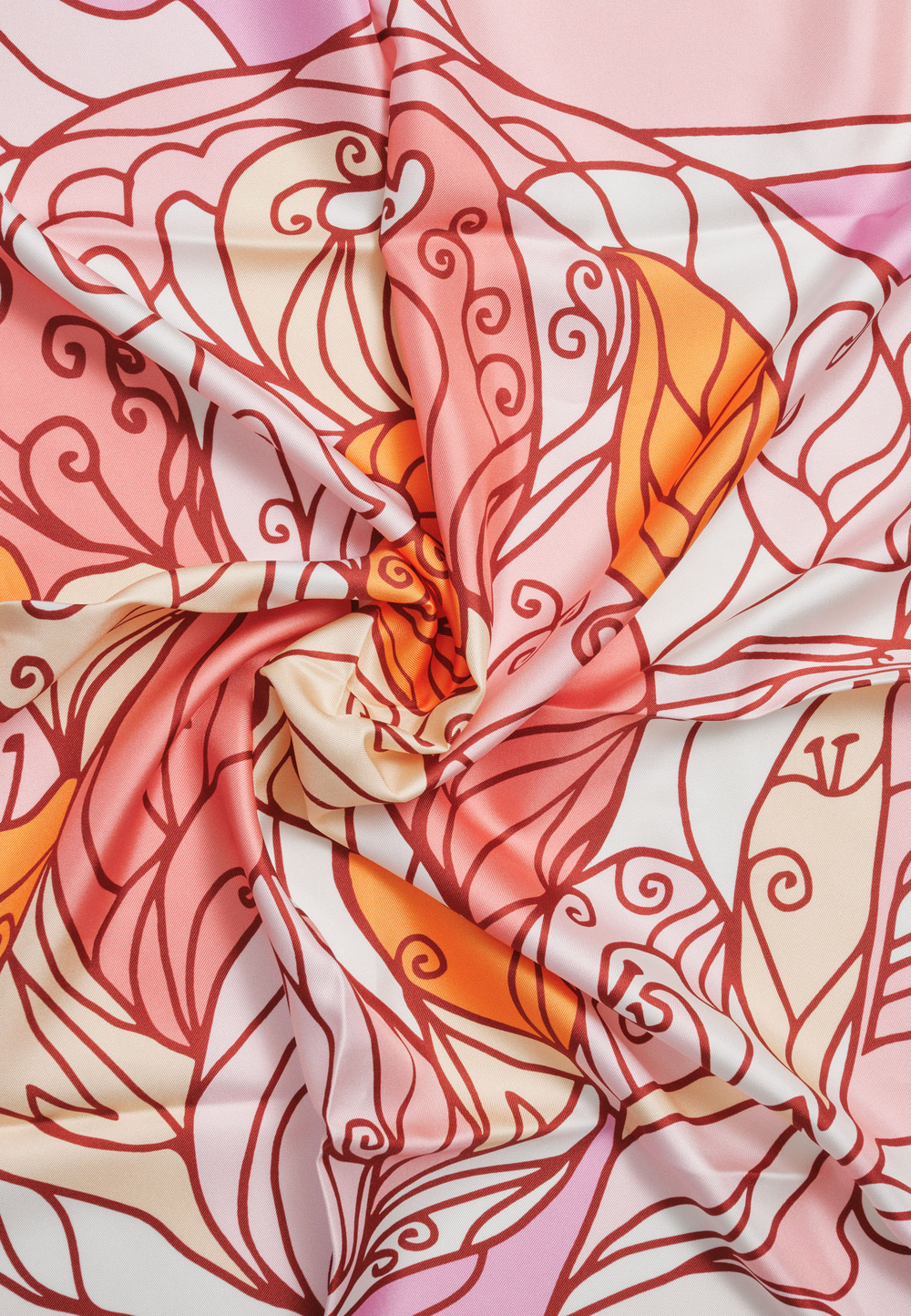 Шелковый платок Qyzgaldaq PINK 90×90