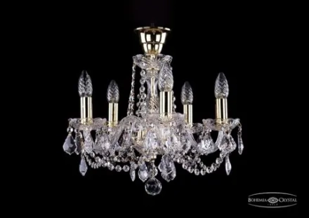 Подвесная люстра Bohemia Ivele 1402/5/141/G/Leafs/Tube